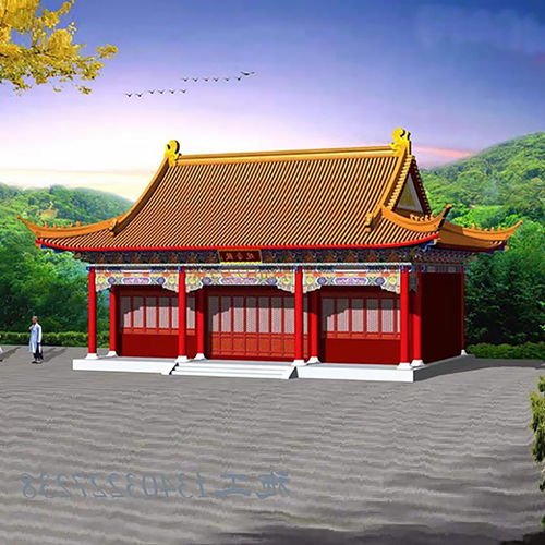 農村小型廟宇施工與噴泉設計 三間廟大殿的建造與景觀融合